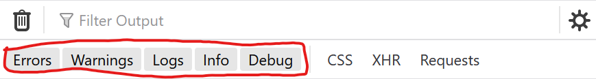 Firefox Logging Levels